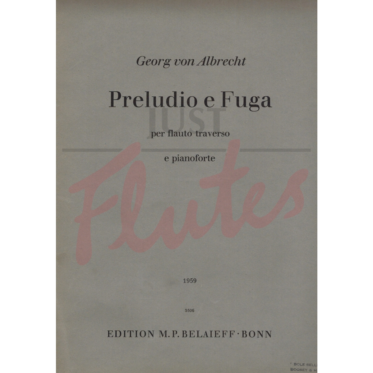 Preludio e Fuga for Flute and Piano
